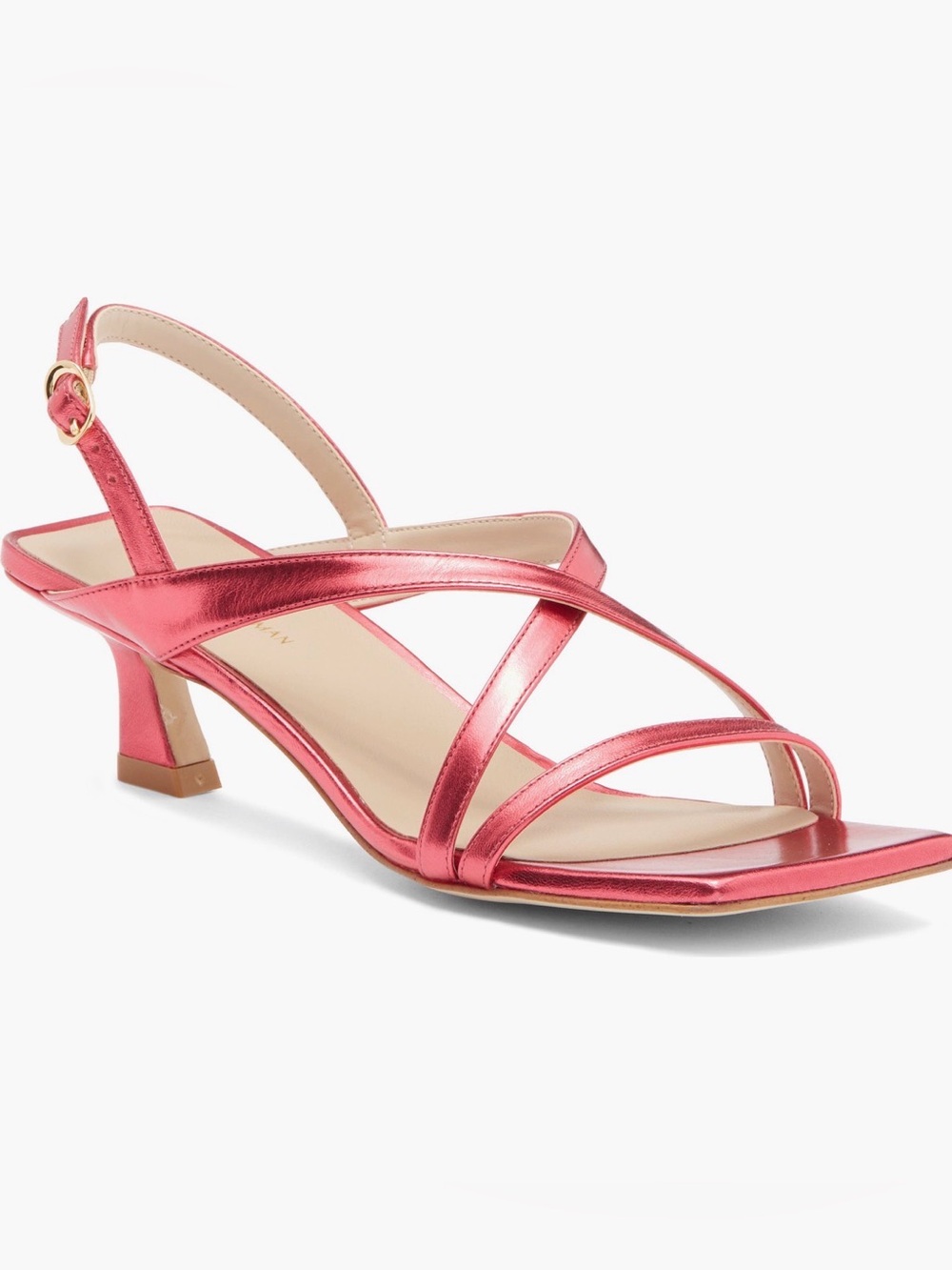 NEW Stuart Weitzman Oasis 50 Slingback Sandal Hot Pink Width:M Sz 6